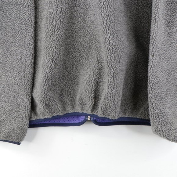 Vintage Patagonia Deep Pile Fleece Jacket Gray